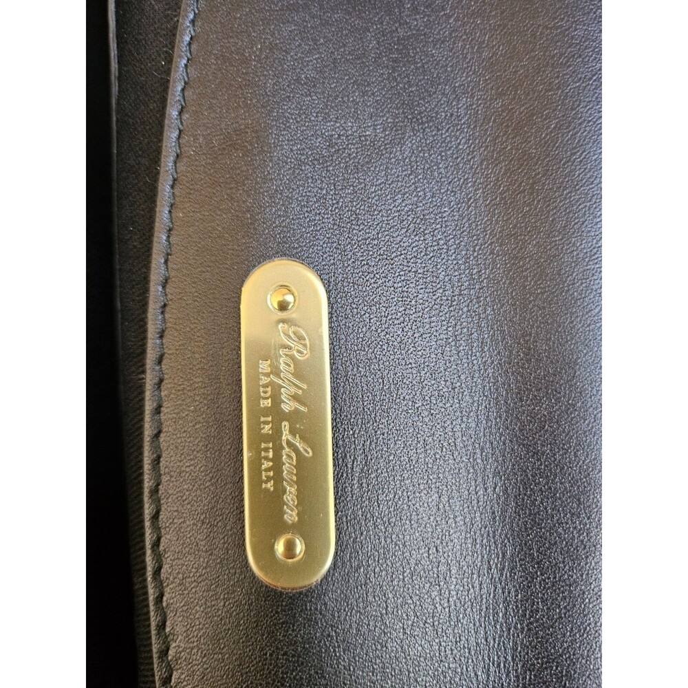 Ralph Lauren Tiffin 33 Velvet Top-Handle Bag, Prussian Blue, NWT - Picture 12 of 16